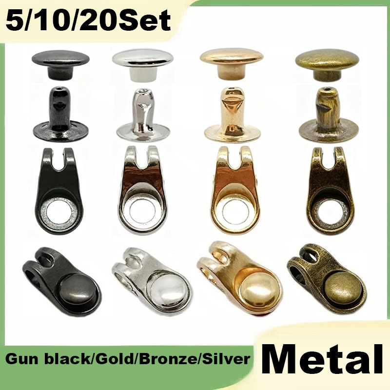 Rivet Setter Tool - 5/10/20 sztuk haczyków do sznurowadeł z