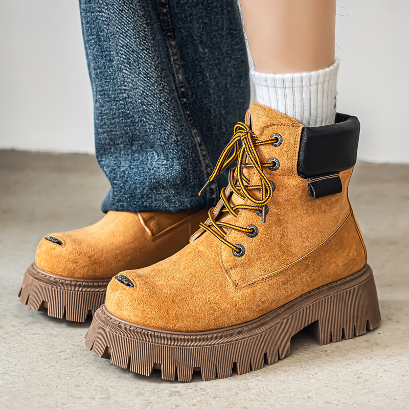 Leatherwork Designs - Klasyczne wysokie buty outdoorowe skórzane męskie
