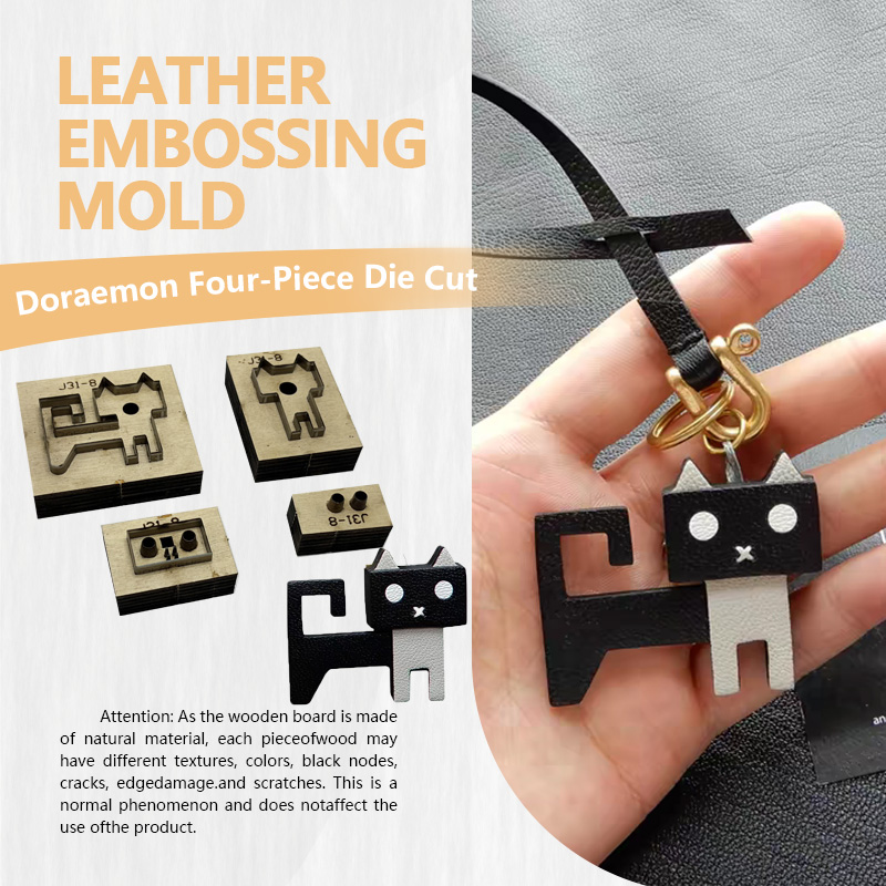 Leatherwork Machine - Zestaw Czterech Wykrojników do Skóry Machine