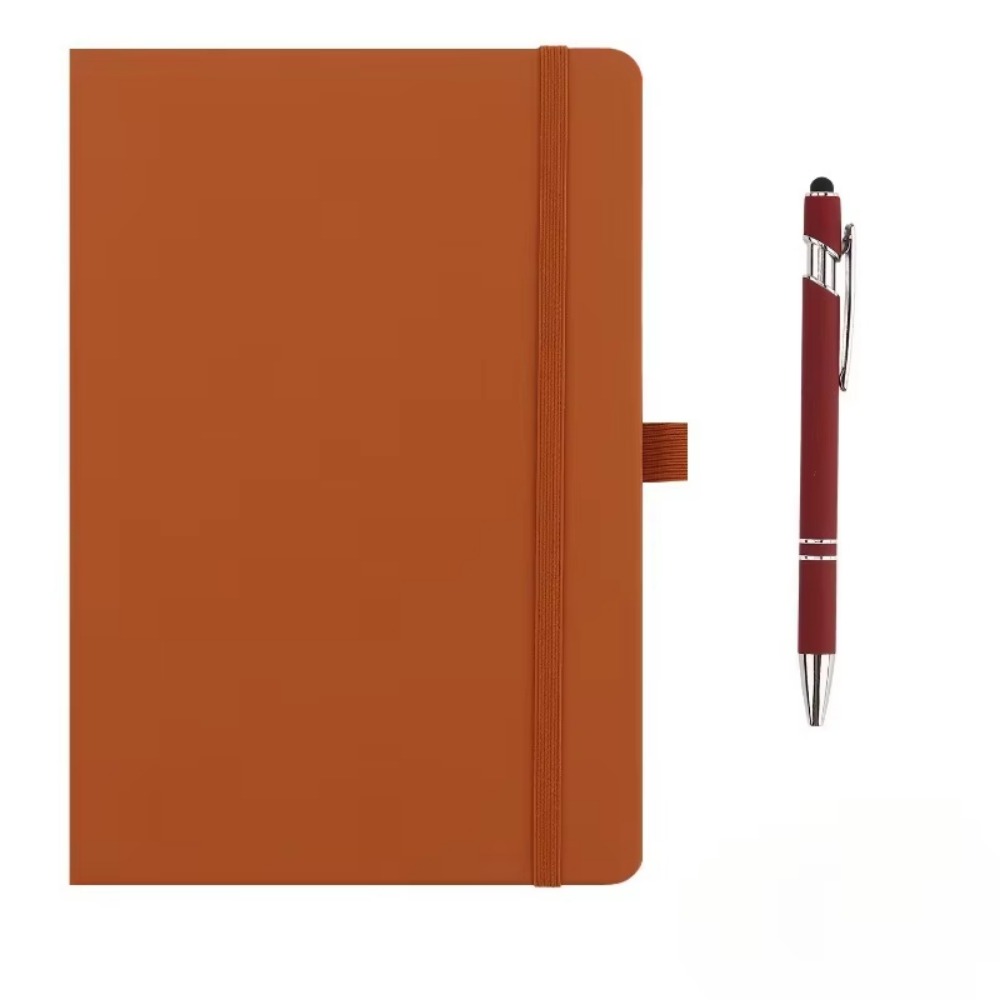 Leather Work Diary Covers - Mini notesy kieszonkowe z elastyczną gumką,