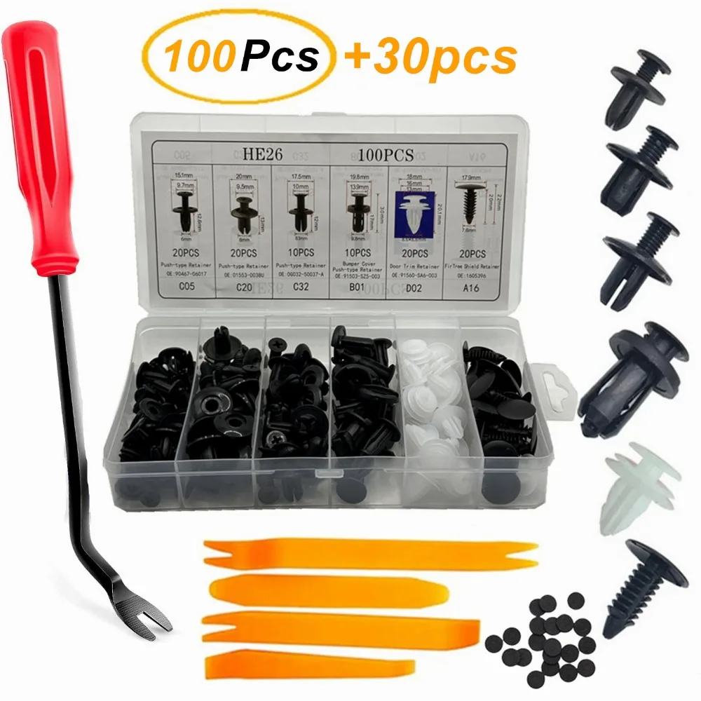 Nowy 100 sztuk Plastikowe klip – Rivet Setter Tool recenzja i cena